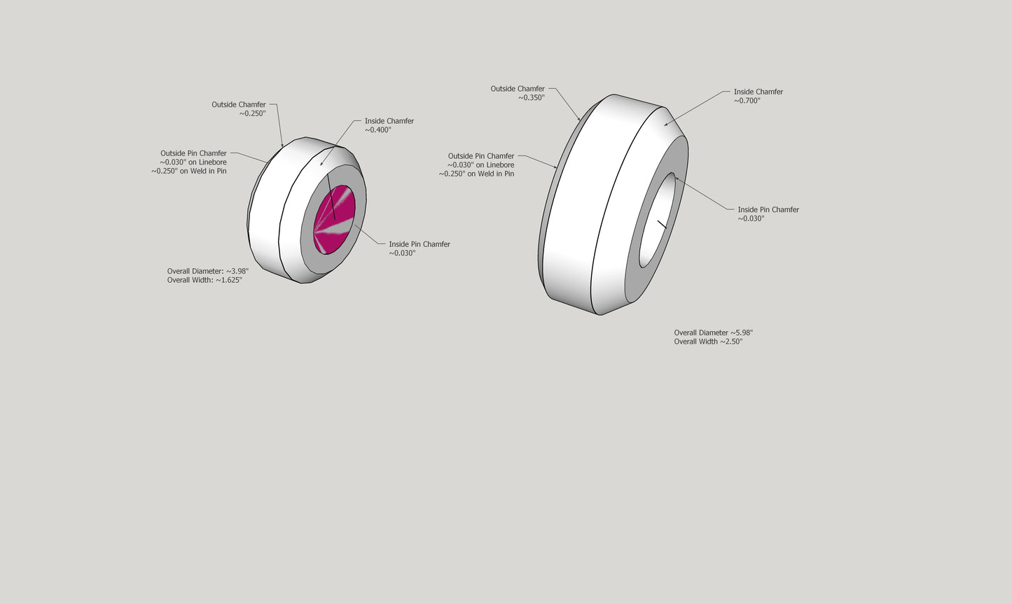 Weld-In Pin Bushings