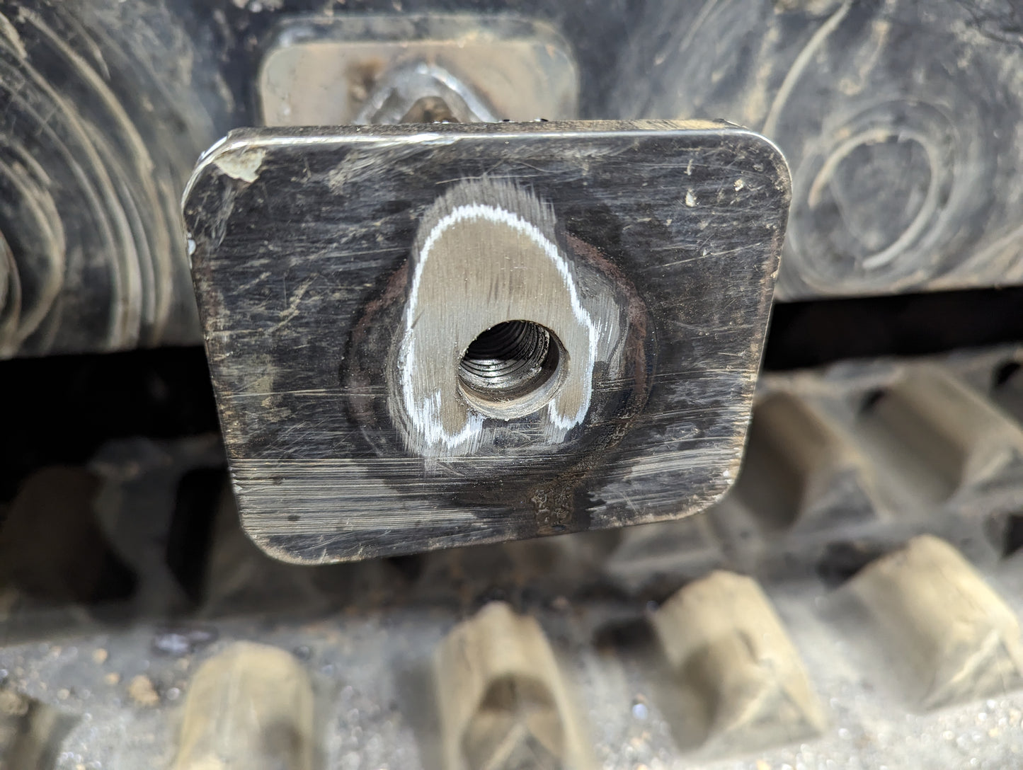 ASV RT135 Track Bogie Wheel Axle Repair