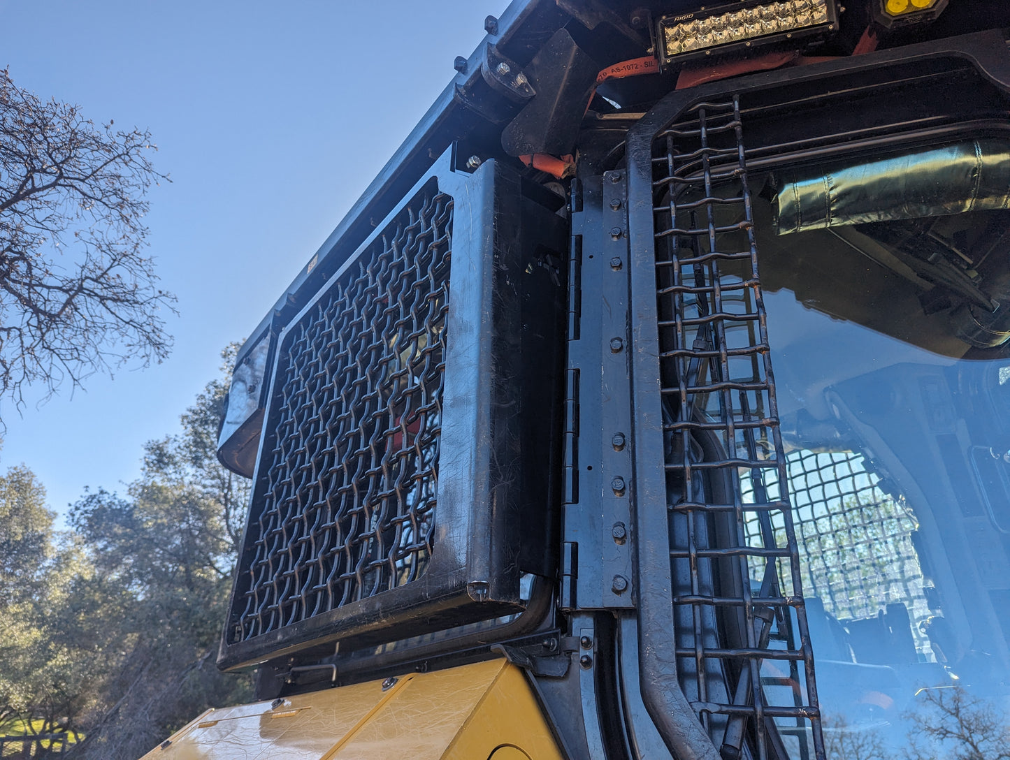 CalFire Dozer Window Screen Brackets