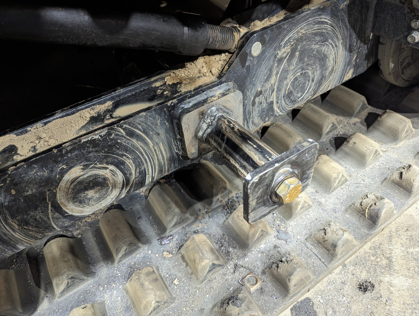 ASV RT135 Track Bogie Wheel Axle Repair