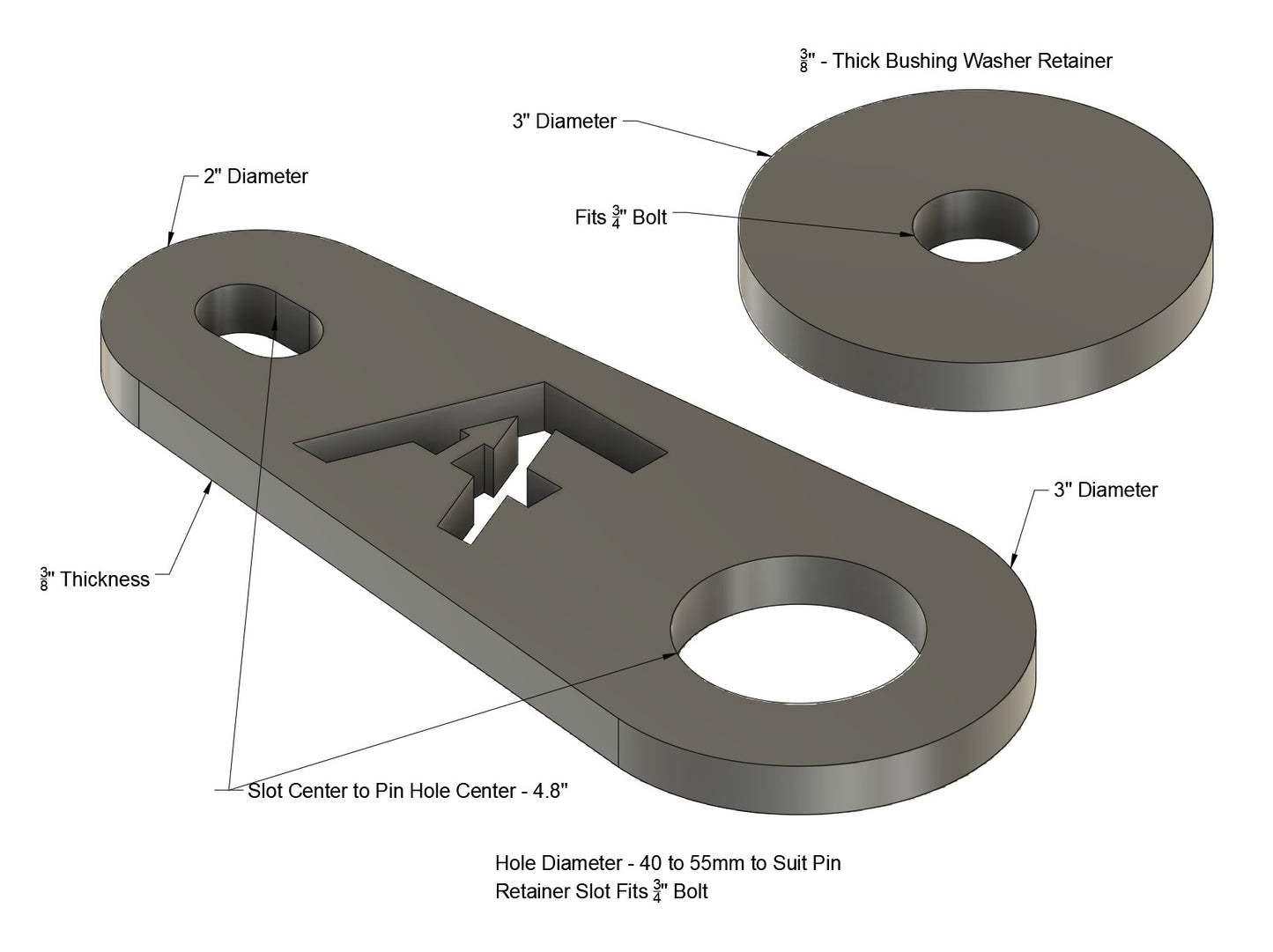 Pin Retainer Set - Flag and Washer